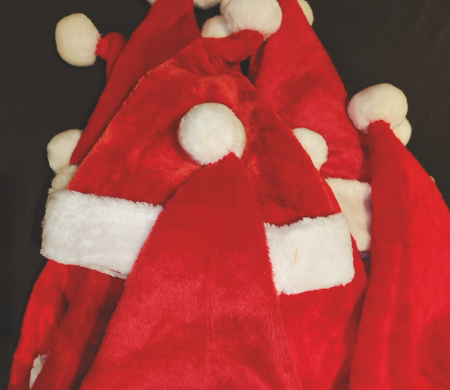 SANTA HATS set of 30